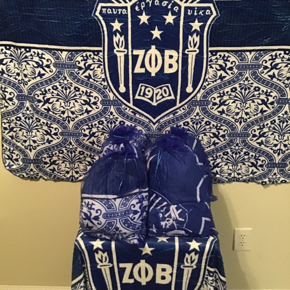 Zeta Phi Beta Sorority blanket throw - Picture 3 of 3
